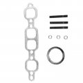 A-premium Left And Right Exhaust Manifold With Gasket Kit Compatible Chevrolet C60 1983-1990 Corvette 1957 1966-1968 1972-1978