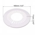 Uxcell Pipe Cover Decoration 90mm-110mm Pp Plastic Escutcheon Water Drain Line White 4pcs