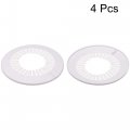 Uxcell Pipe Cover Decoration 90mm-110mm Pp Plastic Escutcheon Water Drain Line White 4pcs
