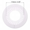 Uxcell Pipe Cover Decoration 90mm-110mm Pp Plastic Escutcheon Water Drain Line White 4pcs