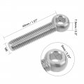 Uxcell M8 X 40mm Machinery Shoulder Swing Lifting Eye Bolt 304 Stainless Steel 2pcs
