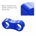X Autohaux 8 Pcs Car An6 Hose Separator Clamp Fitting Adapter For 3 Fuel Oil Line Brake Aluminum Alloy Bracket Mounting Divider