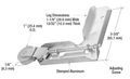 C R Laurence B604 Crl 15 16 Nylon Sliding Screen Door Roller With Stamped Aluminum Corner Insert
