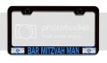 Bar Mitzvah Man Jewish Israel Black Metal License Plate Frame Heavy Duty Stainless Steel Tag Holder For Us And Canada Vehicles