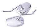 2x Motorcycle Side Mirror Motorbike Rear View Left Right Mirrors Fit For Szuki Vs750 Vs800 Vz800 Vs1400