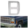 Hecasa Left Headlight Bezel For 1985-1991 Chevy Chevrolet G10 G20 G30 P20 P30 Gmc G1500 G2500 G3500 P2500 P3500 Replacement 