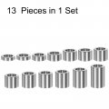 Uxcell 13pcs Axle Reducer Spacer Set 1-1 8 Wheel For 3 4 Reducing Bushing Arbor Adapters Motorcycle Bench Grinding Wheels Cnc