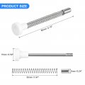 Uxcell Plunger Latches 6x80mm 0 24x3 15inch Steel Spring-loaded Bolt Latch Spring Pin For Furniture Door Bed 4pcs