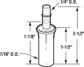 Prime-line N 6583 7 16 In Top Pivot With Spring-loaded Metal Pin For Cox 2 Pack