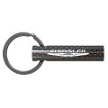 Chrysler Logo Black Real Carbon Fiber Custom Designed Tube Style Key Chain