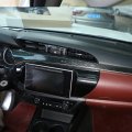 Soft Carbon Fiber 3d Sticker Inner Look Central Console Dashboard Panel Cover Trim Stickers Fit For Hilux 2015 2016 2017 2018