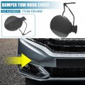 X Autohaux Front Bumper Tow Hook Cover Car Towing Eye Hole Replacement 71104-t5h-h50 For Honda Fit 2018 2019 Matte Black