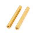 Uxcell M3 Female Thread Insulated Brass Hexagonal Standoff Spacer 40mm Long 20pcs