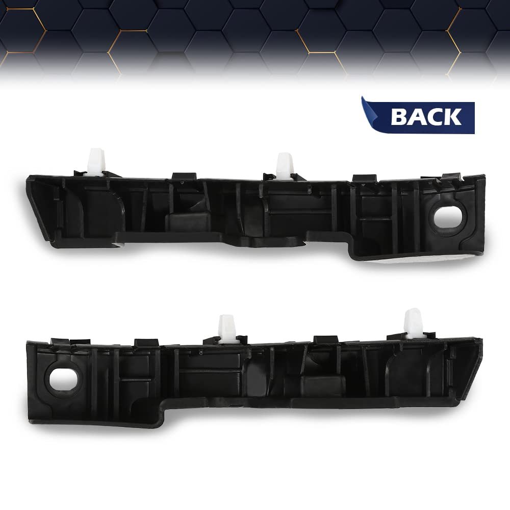 Front Bumper Bracket For 2011 2012 2013 2014 2015 Hyundai Sonata 2 Pcs Left And Right Side Support Black Abs Plastic