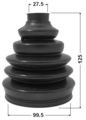 Febest 2317p-t5 Outer Cv Joint Boot Kit 