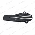 Smt Moto- Black Iron Plate Drive Shaft Cover For Yamaha V-star 650 1100 Classic Custom 120mm