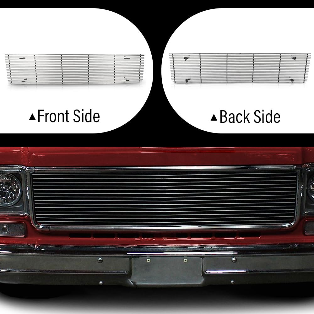 Chrome Billet Grille Stainless Steel Forhevy Blazer Suburban C K Piup 1973-1980 Fit Gmc C K