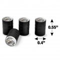 Rainbow Trout Fishing 8 Valve Stem Caps For Tire Rim Wheel Aluminum Black