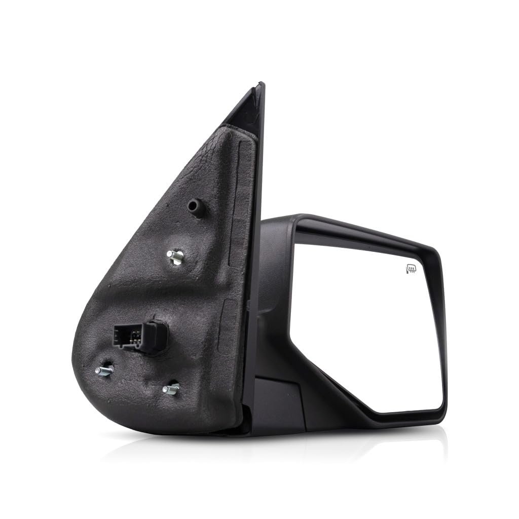 Passenger Side Door Mirror For Ford Explorer Sport Trac 2007 2010 Power Heated Textured Black Manual Folding With Puddle Light