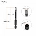 Uxcell Diamond Hole Saw Core Drill Bit 6mm Diameter 1 4 Hex Shank Sintered Cutter For Masonry Porcelain Tile Marble Stone 2pcs