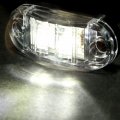 2 5 10pcs Clear Lens White Led Diode Trailer Truck Clearance Side Marker Light Assembly Surface Mount Boat Marine Courtesy 