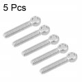 Uxcell M5 X 25mm 304 Stainless Steel Machine Shoulder Lift Eye Bolt Rigging 5pcs