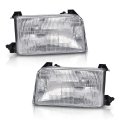 Halogen Headlight Assembly W O Bulbs For 1992-1997 Ford F150 Bronco Fit F250 Super Duty 1997 Left Right Pair F2tz13008a 