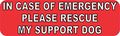 10in X 3in Please Rescue Support Dog Vinyl Car Bumper Magnet Truck Magnets By Stickertalk 