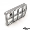 Httmt Mt216-126- Chrome Dominator Cut Brake Pedal Pad Compatible With H-d 14-16 Dyna 86-17 Softail Touring