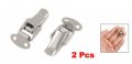 Uxcell 1 7 Long Silver Tone Metal Pull Down Loop Draw Latch 2 Pcs