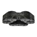 Driveshaft Flex Coupler For Bmw Z3 1997 1998 1999 2000 2001 2002 Rubber And Steel Black 6 Bolt Hole 95 Mm Pattern Diameter 