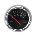 Yongyao 8-16v 16-32v 8-32v 12v 24v 52mm Volt Meter Voltage Gauges Voltmeter For Caravan Boat Marine Car Red Light- 2 