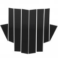 Ocpty Black Pillar Posts For Honda Cr-v 2 4l 2007 2008 2009 2010 2011 8pcs Set Door Trim Piano Cover Kit