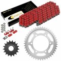 Caltric Red O-ring Drive Chain And Sprocket Kit For Yamaha R1 Yzf-r1 2004-2008