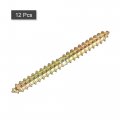 Uxcell 5x50mm Hanger Bolts 12pcs Double Ended Self-tapping Thread Wood To Dowel Screws For Connecting