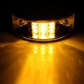 Ocpty 10 Pcs Armored-style Side Marker Light W Chrome Amber