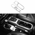 Linskip Interior Kit For 2018-2022 Jl Wrangler 2020-2022 Jt Gladiator 4wd Shift Panel Shift 2pcsi Silveri 