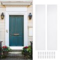 2pcs Aluminum Door Kick Plate 6 X 28 Inches White 1 5mm Thickness For Exterior Doors 