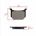 Caltric Brake Pad Compatible With Suzuki 59300-05810 59300-05811 59301-45810 59301-45811 59302-45850