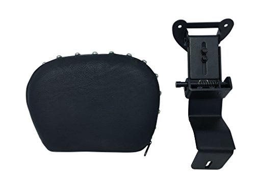 Studded Contoured Fully Adjustable Drivers Backrest For 00 Kawasaki Vulcan Vn1500 Classic Nomad