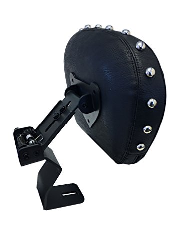 Studded Contoured Fully Adjustable Drivers Backrest For 00 Kawasaki Vulcan Vn1500 Classic Nomad