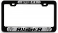 Born To Be A Rigger Career Bl 3d Metal License Plate Frame Auto Suv Truck Tag Holder S86 