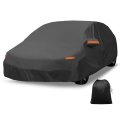 Car Cover Outdoor Waterproof Sun Rain Snow Hail Protection With Left Side Door Zipper Aluminum Film For Volvo V60 Est Hatchback 