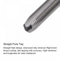 Uxcell 15 64-28 Un Straight Flute Thread Tap And 5 0mm Twist Drill Bit Set Titanium Plated 6542 High Speed Steel Drilling
