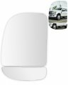 Lower Convex Upper Flat Towing Mirror Glass Replacement With Left Driver Side Lens For 1999-2016d F-250 F-350 F-450 F-550 Super 