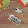 Graphics More Rectangle Utah State University Aggies Logo Keychain In Chrome Plated Metal