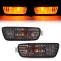 Hecasa Pair Turn Signal Light W Bulbs For 2001-2004 Toyota Tacoma Replacement To2531140 To2530140 Front Bumper Parking Lamp 