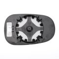 Car Rearview Left Driver Side Mirror Glass Replacement W Backing Plate Convex Heated White For Nissan Micra 2002-2009