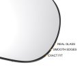 Car Rearview Left Driver Side Mirror Glass Replacement W Backing Plate Convex Heated White For Nissan Micra 2002-2009