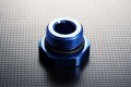 Autobahn88 Aluminum Anodized Hose End Fitting An Male Boss Plug With O-ring An8 Blue